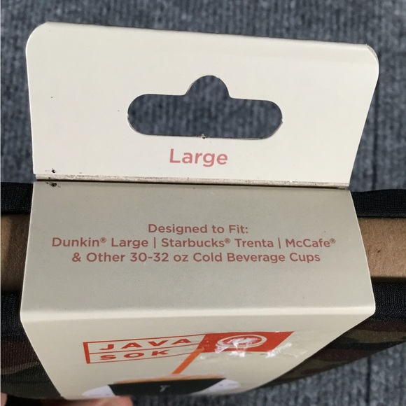 Javasok large cold beverage sleeve coozie camo NWT - Picture 2 of 4